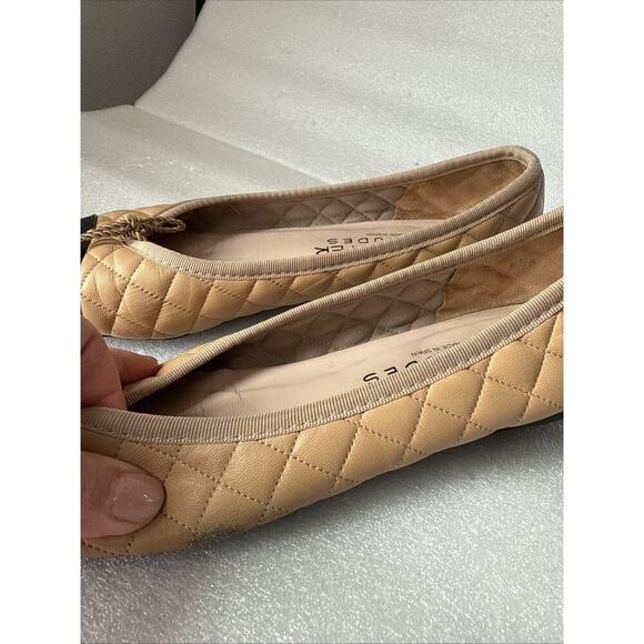 PAUL MAYER Womens Nude Tan Titou Cap Toe Block Heel Slip On Leather Flats 8.5B - Picture 10 of 14